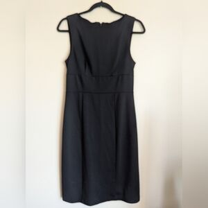 F.L.P. Black Scoop Neck Sleeveless Sheath Dress Size S